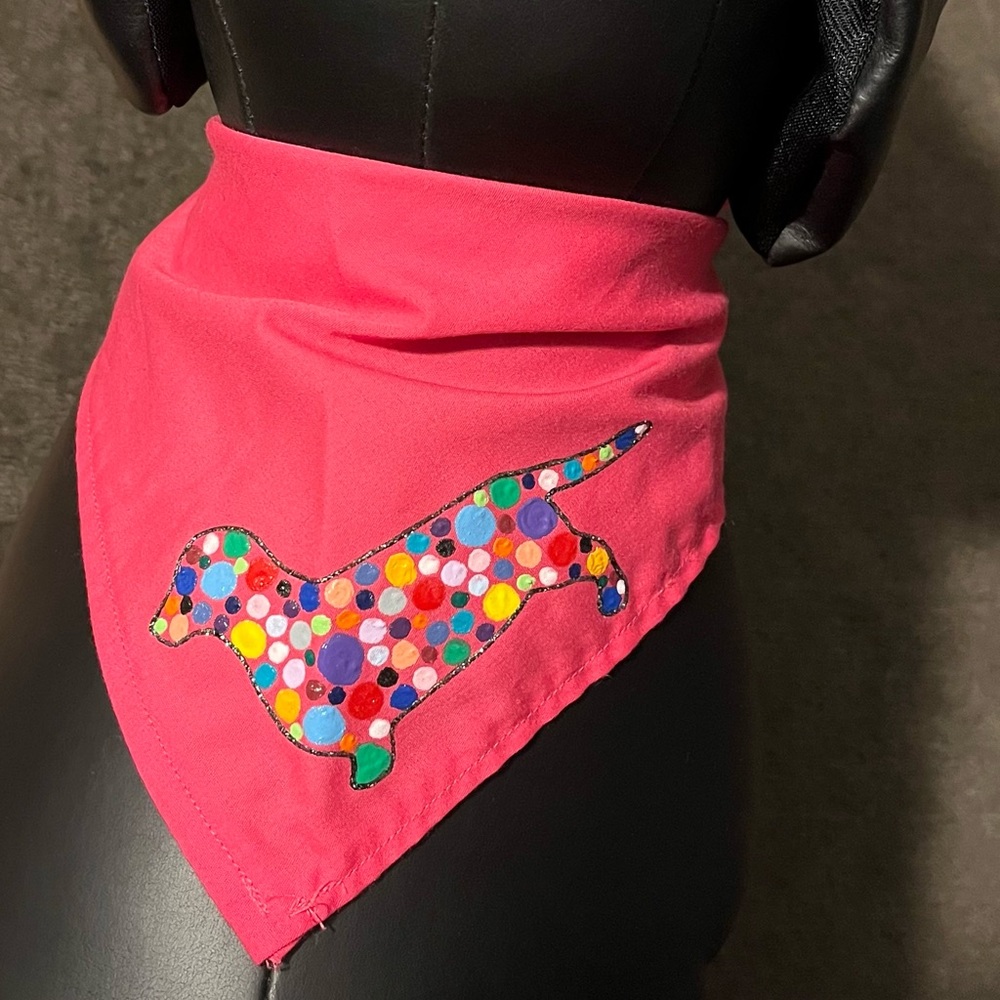 Triangle dachshund dog bandana